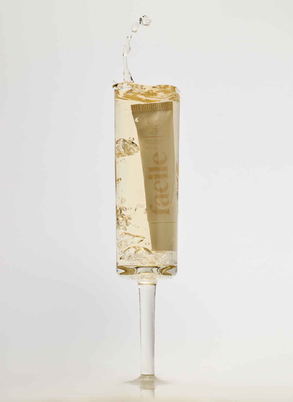 Facile Lip Jelly Champagne product detail and application image