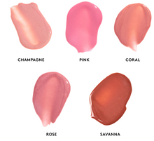 Load image into Gallery viewer, swatch of lip shines colorescience peptide 
