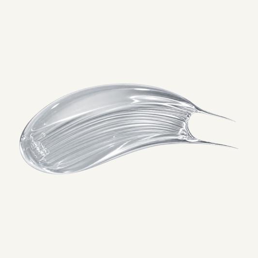 ZO Balancing Cleansing Emulsion clear gel texture swatch.