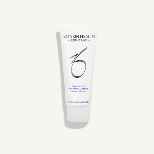 ZO Complexion Clearing Masque on a warm cream background