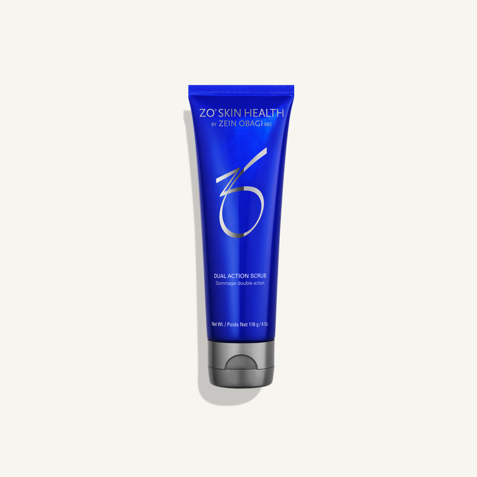 ZO Dual Action Scrub 116 g full size on cream background