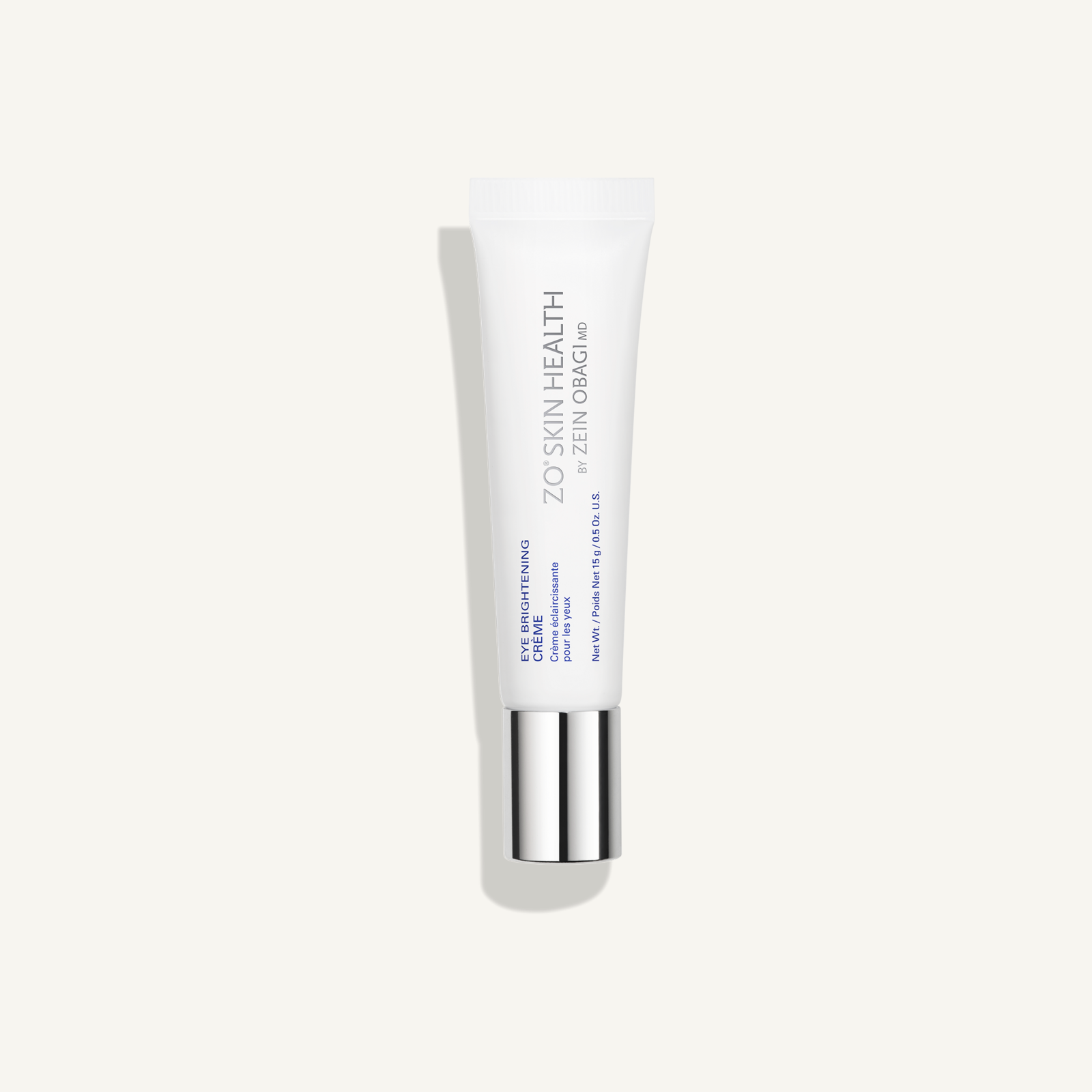 ZO Eye Brightening Crème on a warm cream background