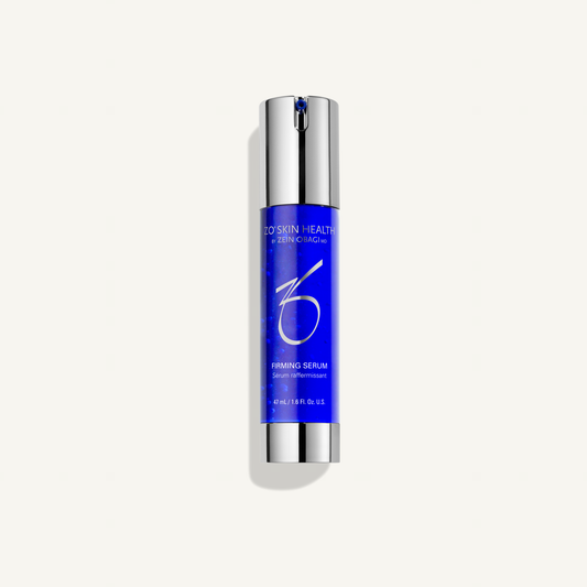ZO Firming Serum on a warm cream background