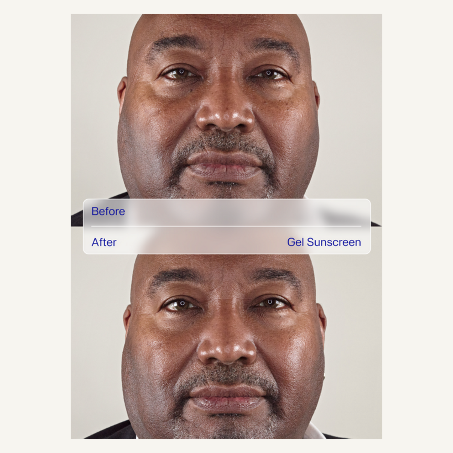 ZO Gel Sunscreen Before and After application