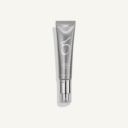 ZO Instant Pore Refiner on a warm cream background