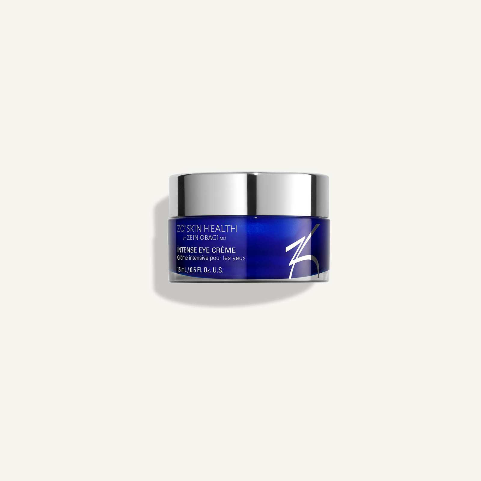 ZO Intense Eye Crème on a warm cream background