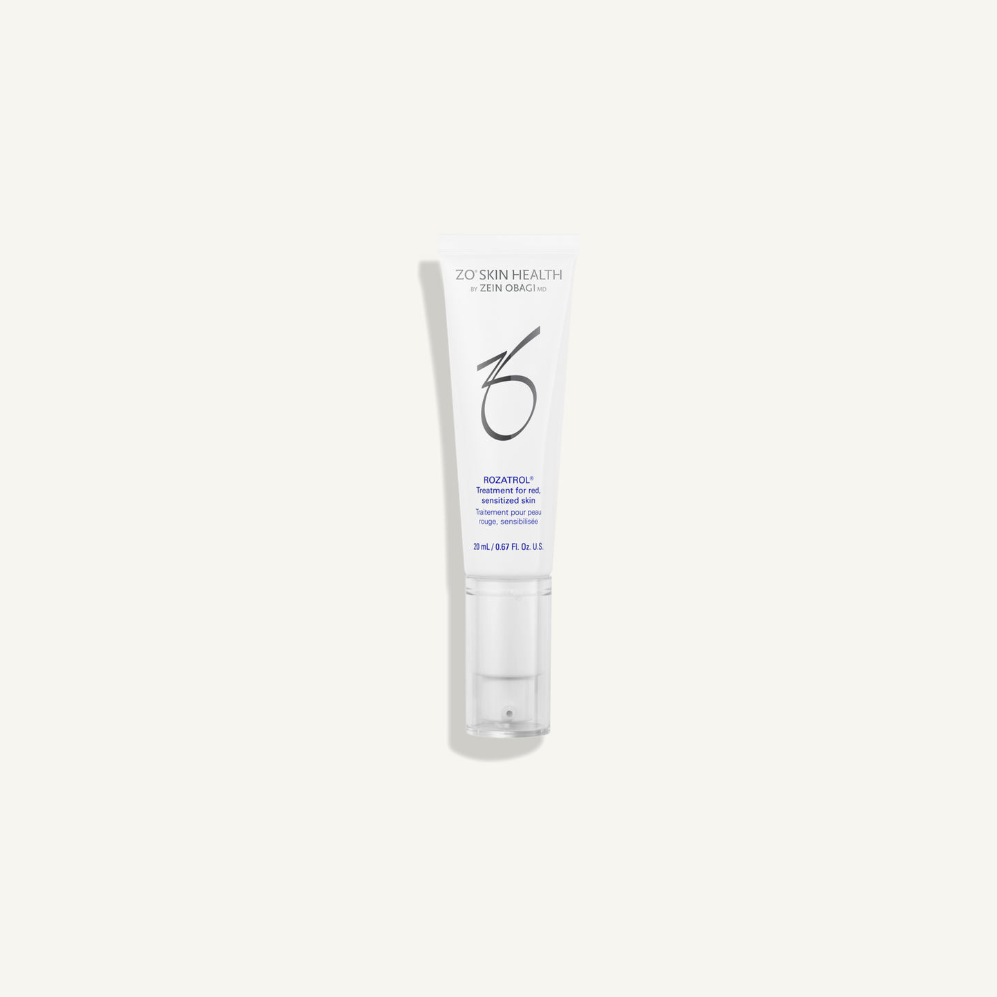ZO Rozatrol® travel deluxe 20 mL on a warm cream background