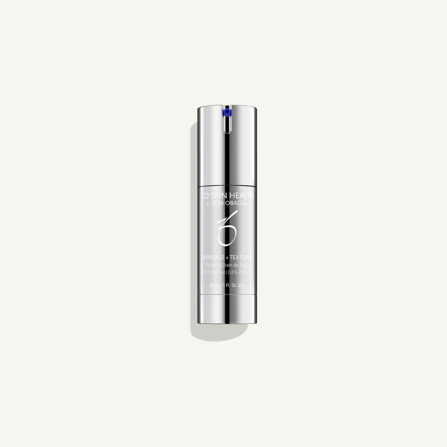 ZO Wrinkle + Texture Repair, 30 mL on a warm cream background