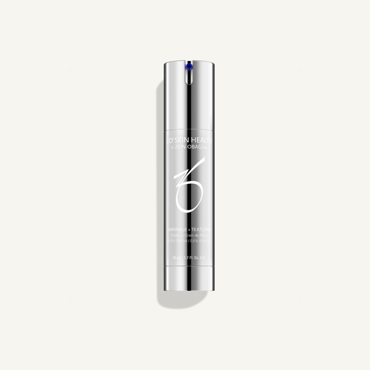 ZO Wrinkle + Texture Repair, 50 mL on a warm cream background