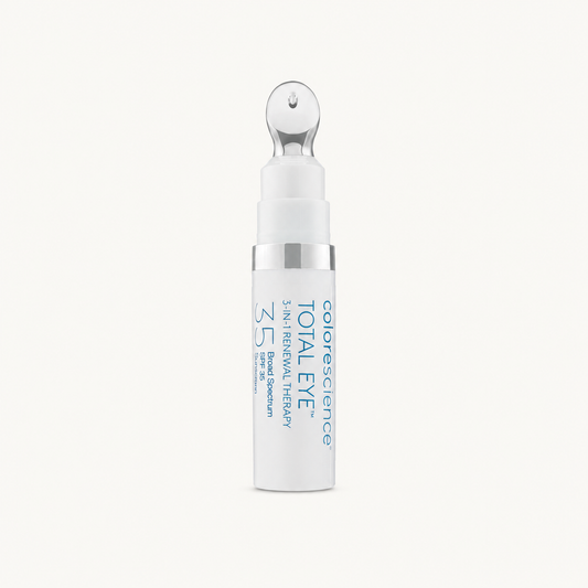 Colorescience Total Eye 3-in-1 Renewal Therapy SPF 35 on a warm cream background