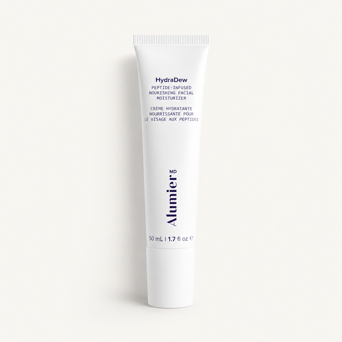 AlumierMD dew product photo on Minte ivory background