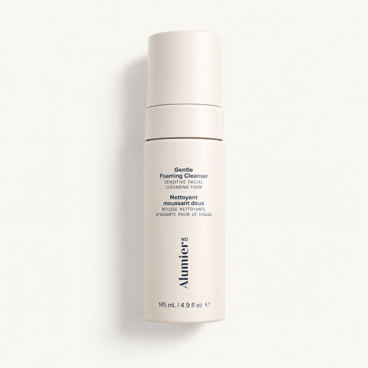 AlumierMD gentle product photo on Minte ivory background